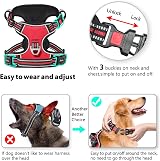 HEELE Dog Harness No Pull Medium Reflective Front Back Leash Clips view 3