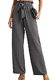 IWOLLENCE Women's Wide Leg Pants with Pockets High