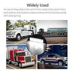 KYYET White LED Side Marker Lights,(Pack of 20) 6