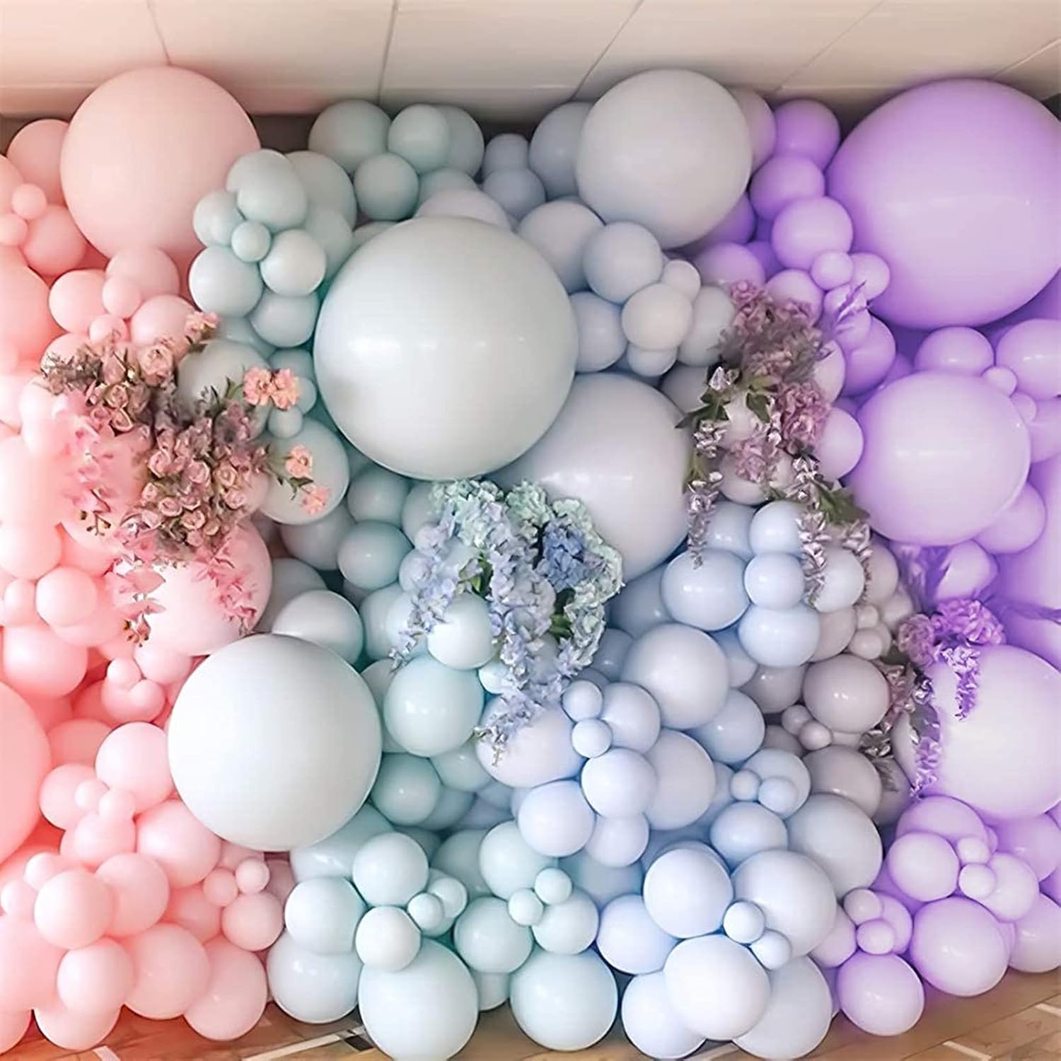 12 Pcs 36 Inch Multicolor Macaron Pastel Latex Balloons, Extra Large Colorful Balloons for Wedding Birthday, Halloween - Image 5
