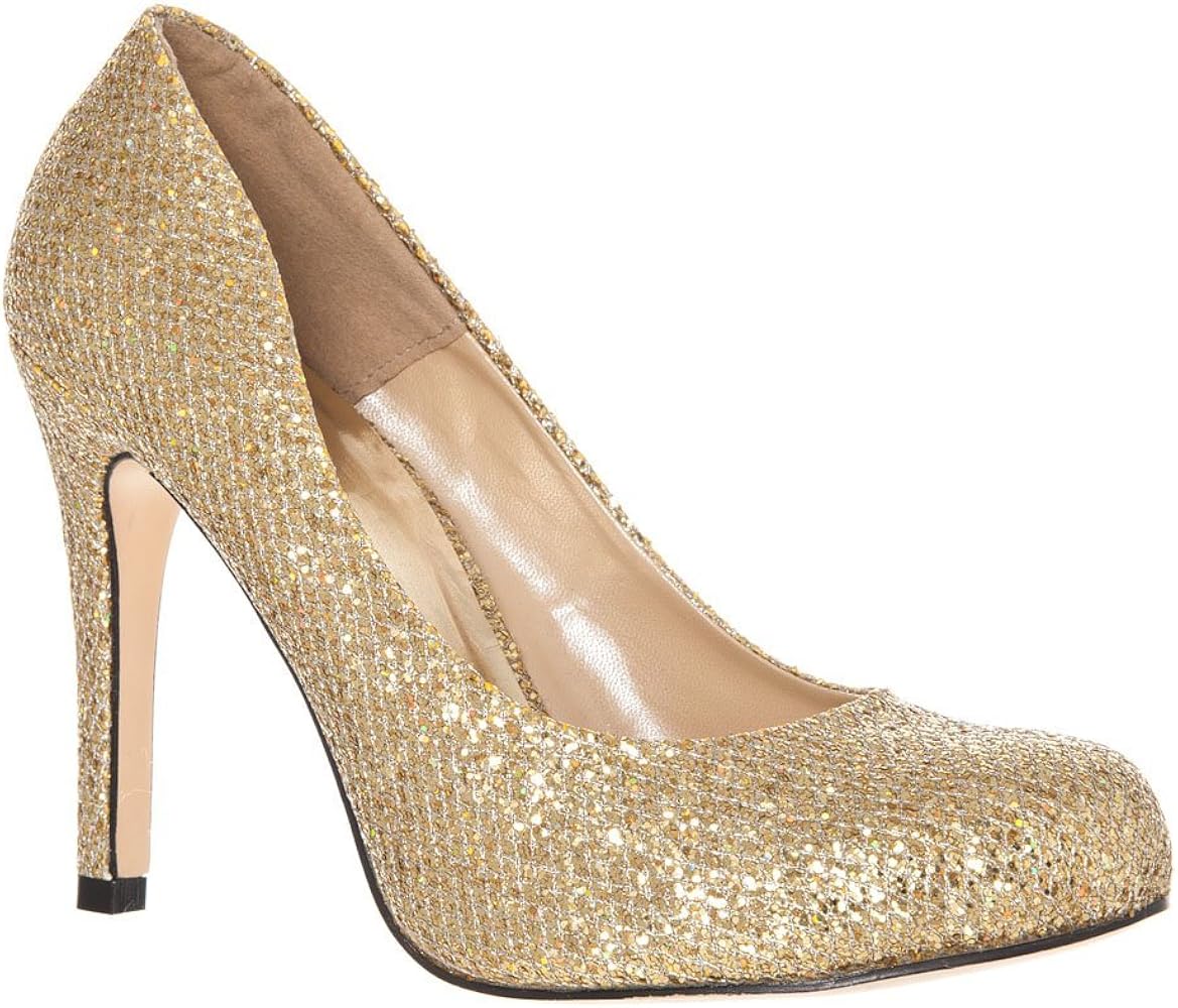 Gold Shimmer Heels Outlet, 58% OFF 