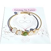 PSEEHEE Handmade Genuine Jade Bracelet 14k Gold Filled Wire Wrapped, Feng-shui Stone Chakra Healing Gemstone Crystal Beads Adjustable Bangle Cuff Jewelry Gift for Women