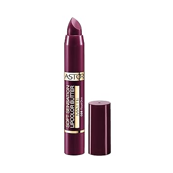 Astor Soft Sensation Lipcolor Butter Matte, 026 Royal Diva, pflegender Lippenstift, 1er Pack (1 x 3 g)
