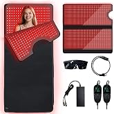 QQARORSUN 2026 New 2352 LEDs 660nm&amp;850nm Infrared Light Therapy Mat Sleeping Bag-Red Light Therapy Full Body