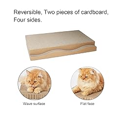RUBMEOW Cat Scratch Pad Cardboard Scratcher