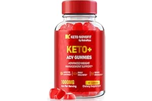 NUTRARIZE Keto Novofit Gummies, Keto Novofit Keto ACV Advanced Formula, Novofit Keto plus 1000MG Apple Cider Vinegar, All-Natural Maximum Strength Keto Support, Novo fit Dietary Supplement, Reviews (60 Gummies)