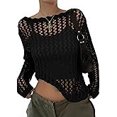 EVALESS Off The Shoulder Loose Knit Summer Sweater for Women Beach Vacation Clothes for Women Trendy 2026