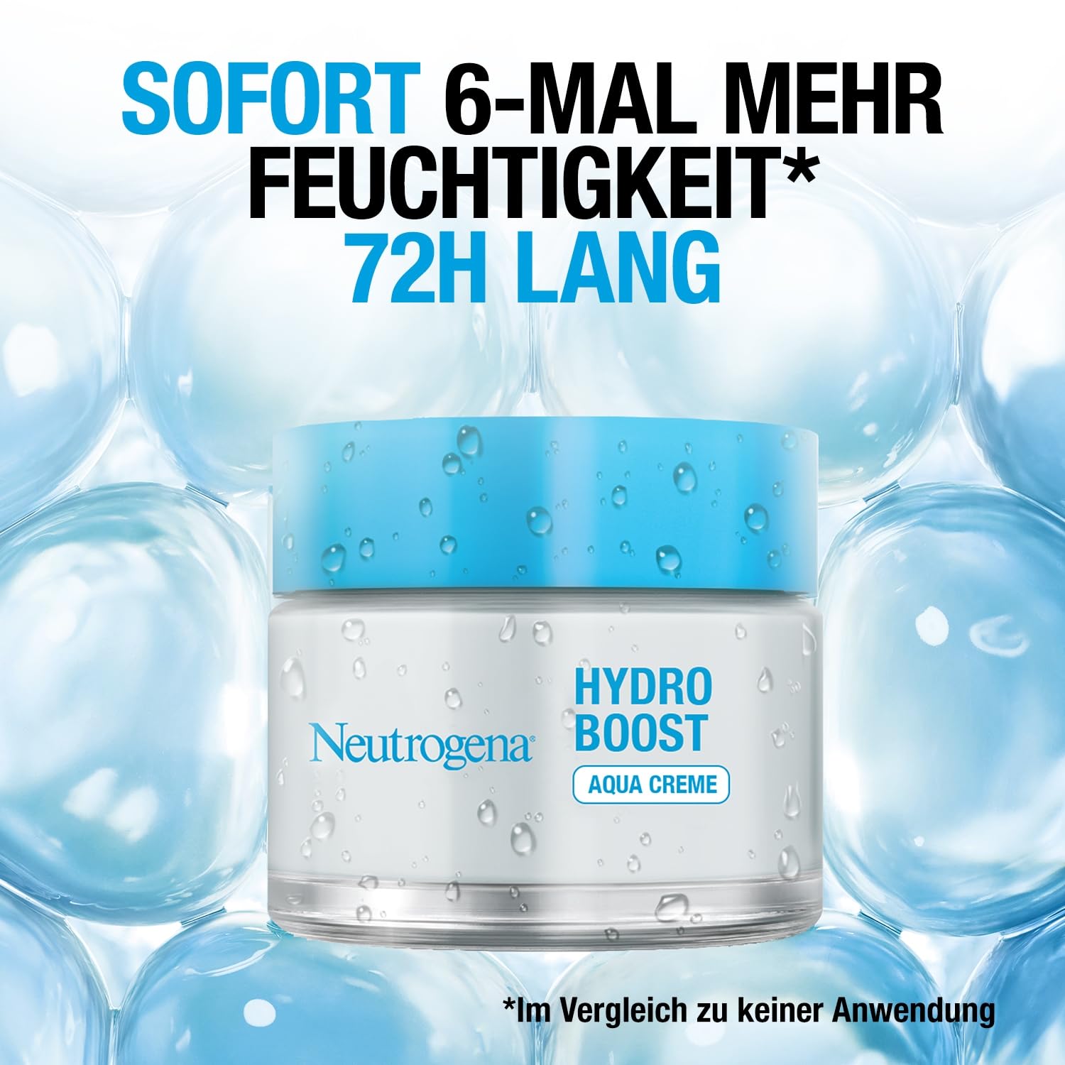 Neutrogena Hydro Boost Aqua Creme, Testsieger, parfümfreie Gesichtscreme mit Hyaluronsäure, Aminosäuren, Elektrolyten & Ceramiden, intensive Gesichtspflege für glatte & geschmeidige Haut (2x50 ml) 4