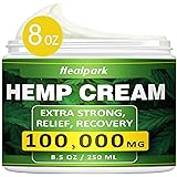 Natural Hemp Cream for Muscles, Joints, Lower Back, Back, Knees, Neck, Fingers, Elbows- 8 fl oz - Arnica,MSM, Turmeric, Emu O