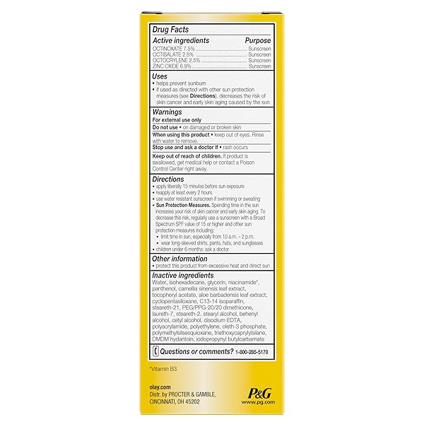 OLAY FACE MOISTURIZER, COMPLETE WITH SUNSCREEN SPF 30, FRAGRANCE-FREE FOR SENSISTIVE SKIN, BROAD SPECTRUM SUN PROTECTION, LONG-LASTING HYDRATION, NON-COMEDOGENIC – VITAMIN E & ALOE – 2.5 OZ – 2 PACK