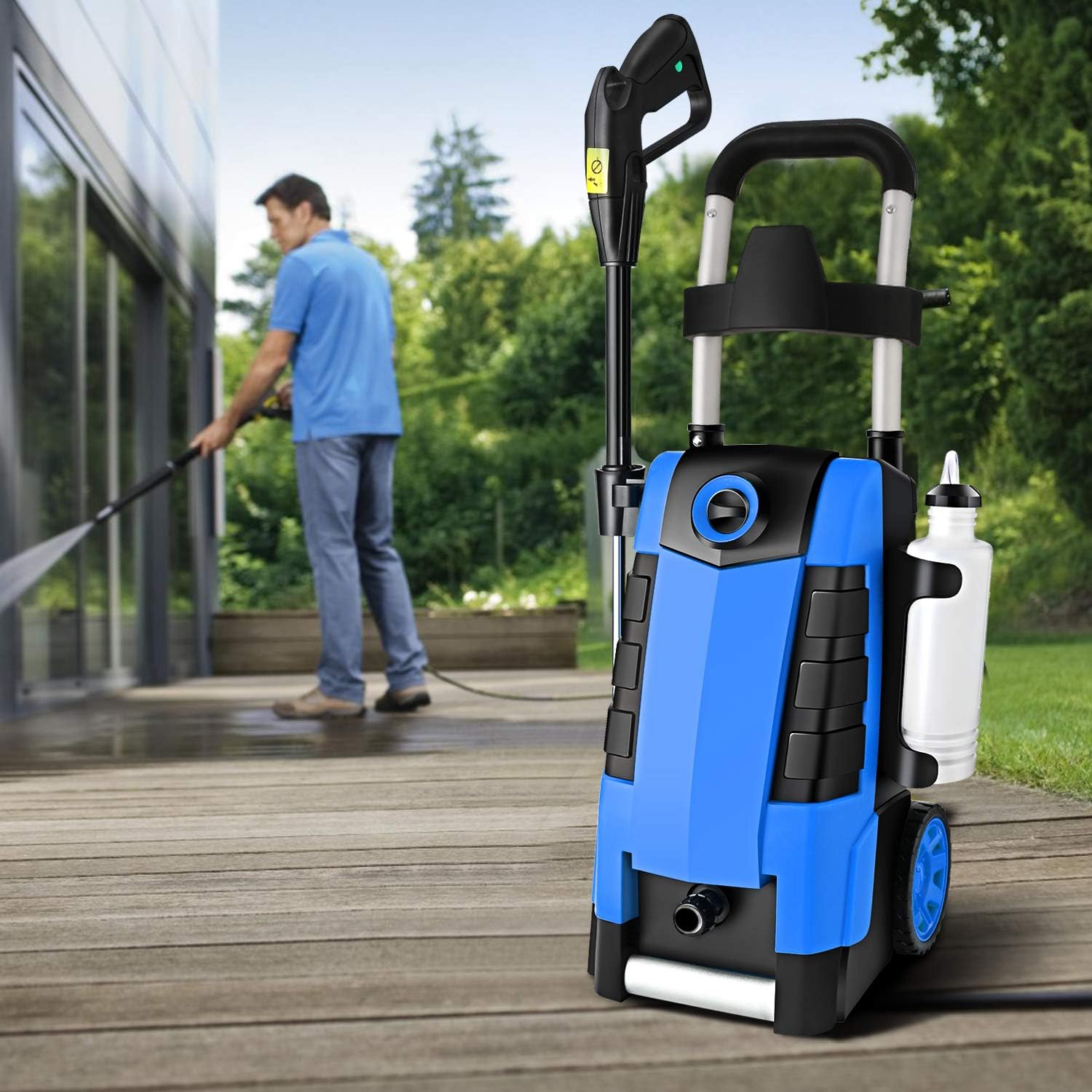 TEANDE 3800PSI Electric Pressure Washer, 3800PSI High Pressure Washer for Cars Fences Patios Garden Cleaning, 2.8GPM 1800W Power Washer : Garden & Outdoor