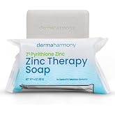 Dermaharmony 2% Pyrithione Zinc (ZnP) Bar Soap 4 oz - Crafted for Those with Skin Conditions - Seborrheic Dermatitis, Dandruff, Psoriasis, Eczema, etc.