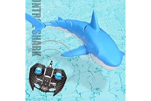 MY PET ELEPHANT FMT 2.4G Remote Control RC Waterproof Shark Outdoor Swimming Pool Toys Lake Boat R/C, unisex-children