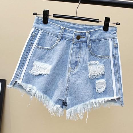 high leg denim shorts