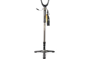 Vanguard VEO 2 AM-234TU Shooting Stick, Tri-Stand Base with Ball Joint, Rotating and Removeable U Shaped Yoke, Gray