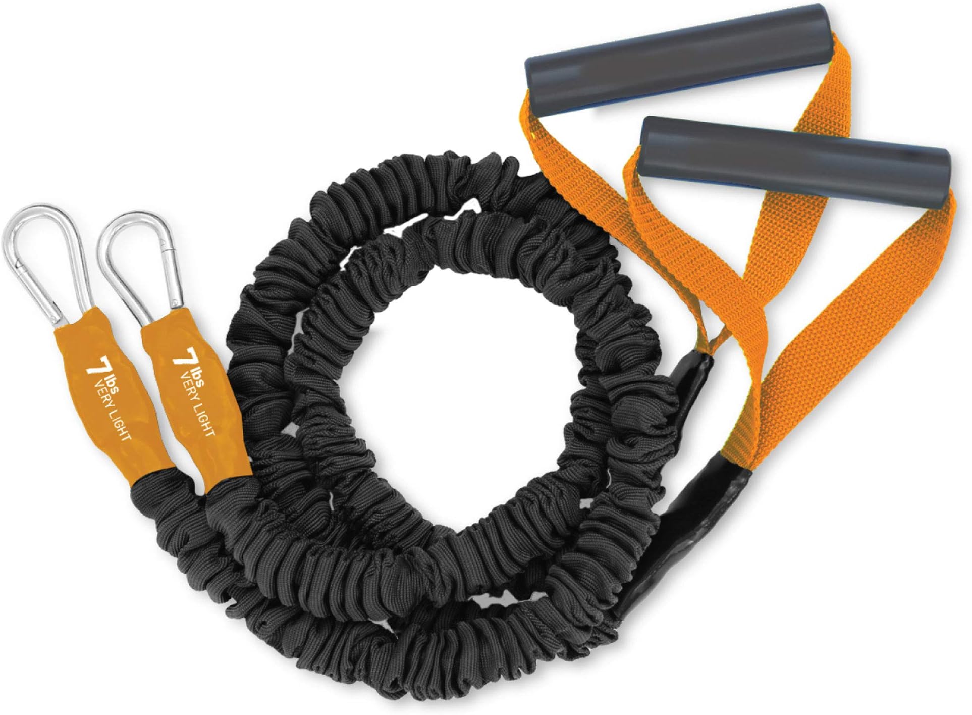 7 lbs X-Over Resistance Bands for ARMS and Shoulders- Premium Exercise Cord for Shoulder & Arm Care, Muscle Performance, Sports, & Rehab Workouts - 1 Pair - Orange -by FitCord (XO-1200)