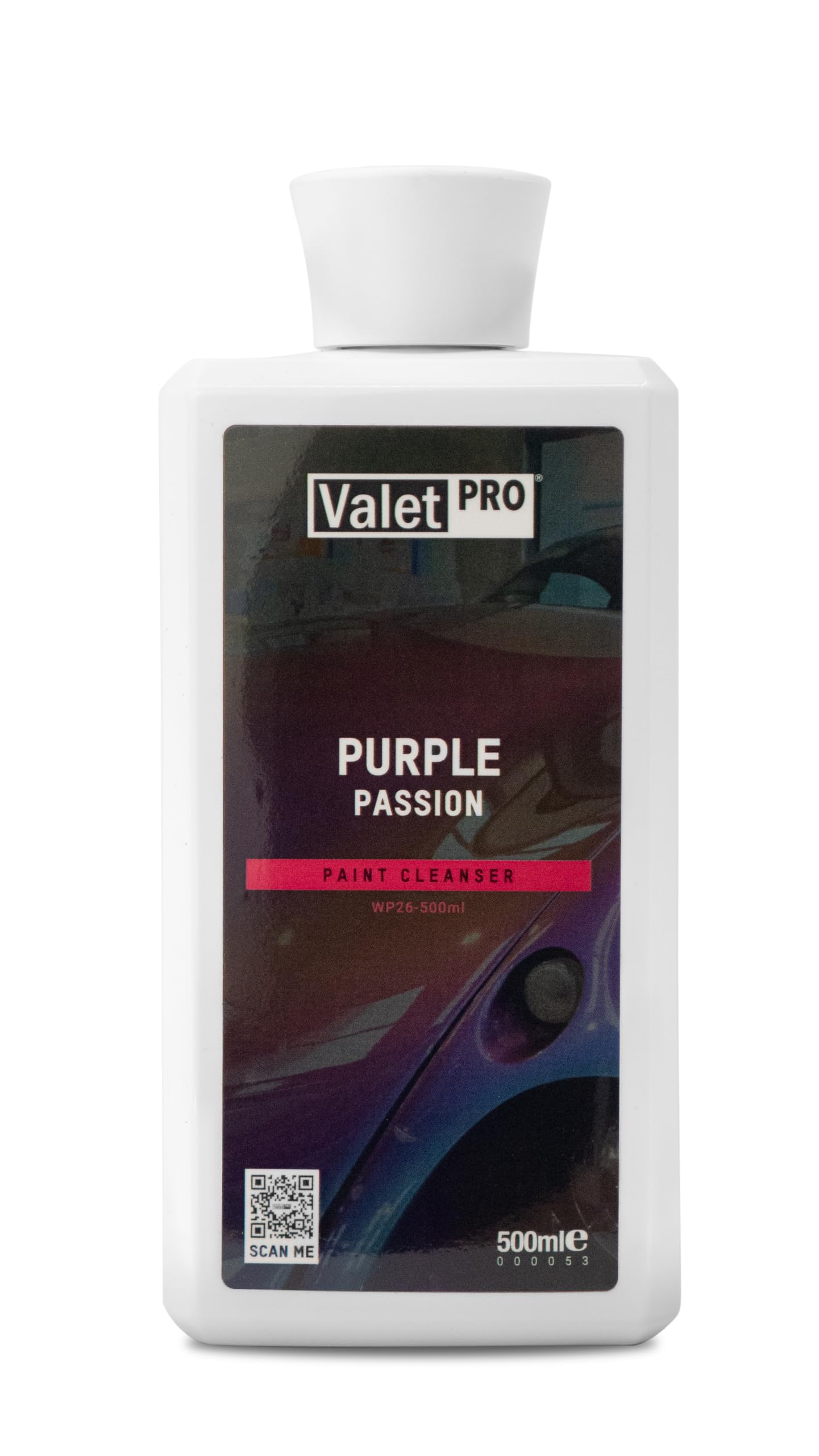 ValetPRO Purple Passion Polish, Improves Car Paint Finish Before Waxing, Gloss Enhancing Base – 500ml Bottle