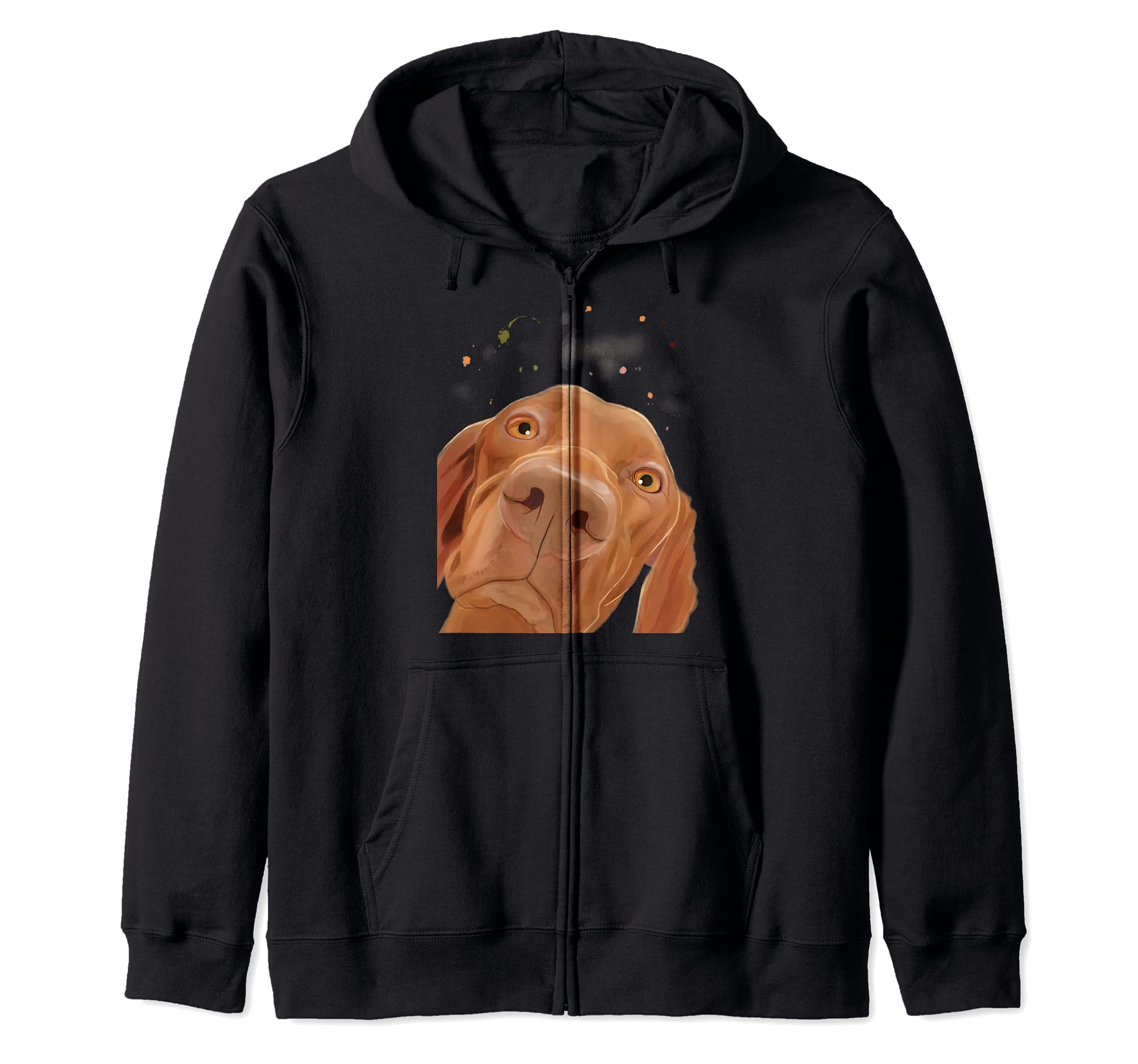Funny Dog Hungarian Vizsla Zip Hoodie