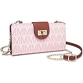 MKP COLLECTION Women Small Crossbody Shoulder Bag Zip Wallet Purse Handbags Clutch Credit Card Holder with Chain Strap