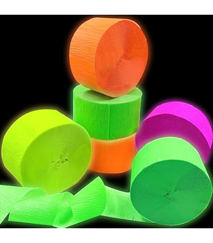 53 Pack Neon Glow Birthday Party Supplies UV Sticks Party Set Wedding