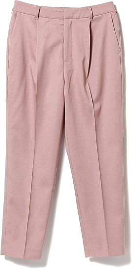 Amazon レイビームス ロングパンツ パンツ カラーサージ テーパード パンツ レディース ピンク 1 ロングパンツ 通販
