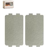 2 Pcs Waveguide Covers, Universal Microwave Oven Mica Sheet 117mm X 64mm | Microwave Mica Plate Sheet, Cut-to-size, Universal waveguide covers, Replacement Accessory, for Home Kitchen Office