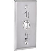 uxcell Push Button Release Switch Door Access Control System Stainless Steel Panel 115mmx70mm DC 12V 3A Silver Tone
