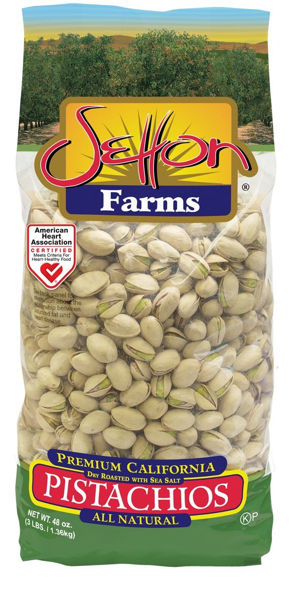 Setton Farms 3 LB Premium Pistachios Dry Roasted w/Sea Salt
