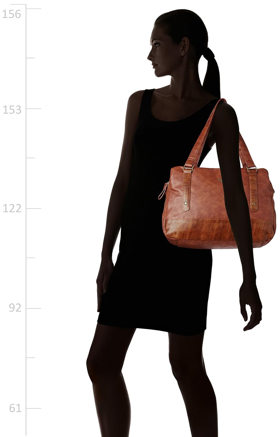 baggit women's satchel (rust)