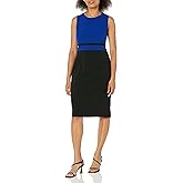 Kasper Women's Sheath Dress W/Waistband Piping