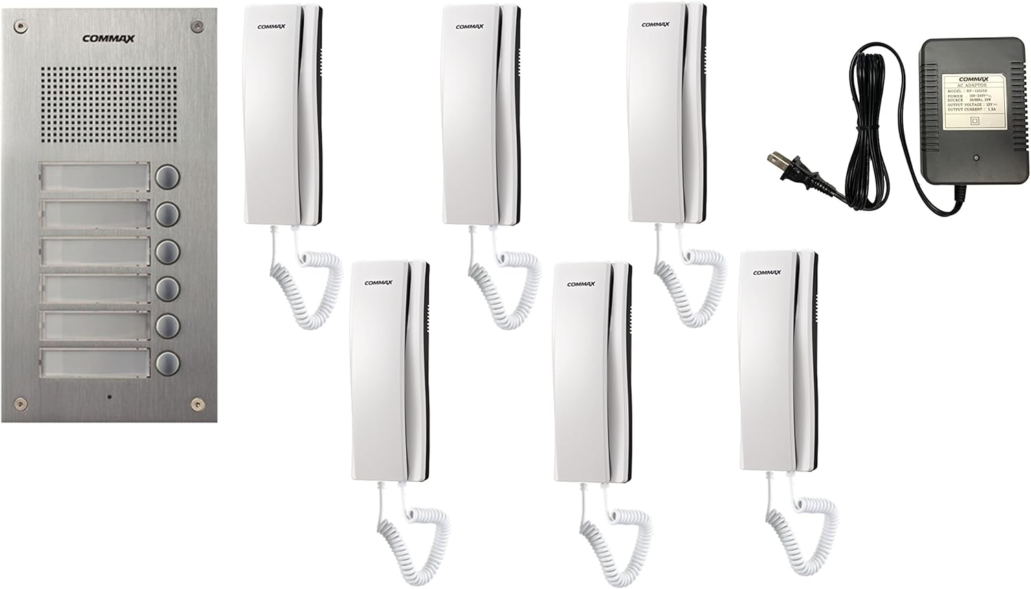 Amazon.com: Commax 6-Apartment Building Audio Intercom Set: Home ...