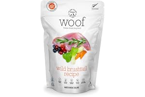 The New Zealand Natural Pet Food Co. WOOF Freeze Dried Dog Food - Wild Brushtail Recipe, High Protein Dog Treats, Dog Food Toppers & Meals, 2.2 lb