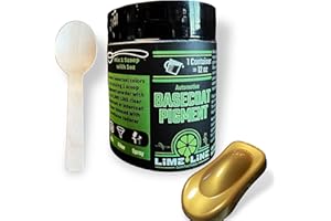 LiME LiNE Base Coat Maker Pigment Powder, Automotive Grade, Basecoat (Metallic Gold Pearl)