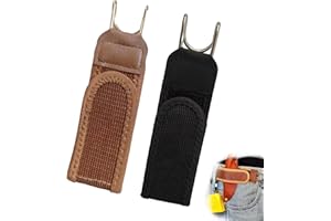 2Pcs Buckleless Belt Hook, Adjustable Metal Hook Elastic Belt, No Buckle Belts Invisible Waist Strap Stretch Side for Men Wom