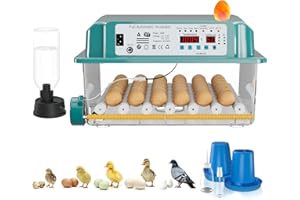 CoInceptus 36 Eggs Incubators for Hatching Eggs,Egg Incubator with 4 Automatic Incubate Mode,Chicken Incubator with Automatic Egg Turning Humidity Monitoring,Poultry Egg Incubator with Egg Candle