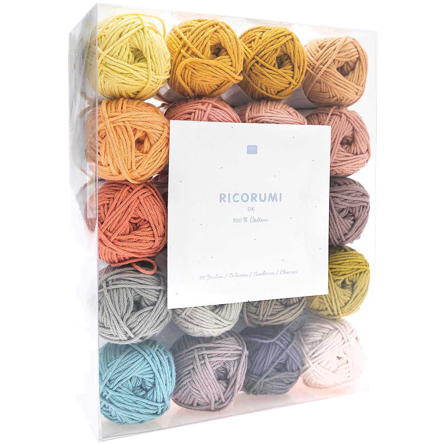 Rico Design Creative Ricorumi dk Set Limited Crochet Yarn / Cotton Yarn / Wool / Yarn for Knitting, Crafts and DIY, 20 Colours, 25 g