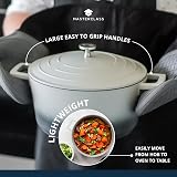 MasterClass Cast Aluminium Casserole Dish Grey Ombre 20cm 2.5L Gift Boxed view 5