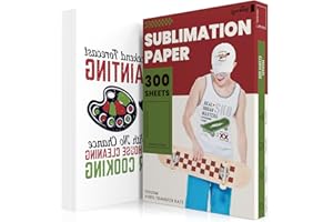 LZERKING Sublimation Paper 13 x 19 In 300 Sheets 125gsm, Thermal Ink Compatibility, Inkjet Printer Ready, Perfect for DIY Gifts & Apparel