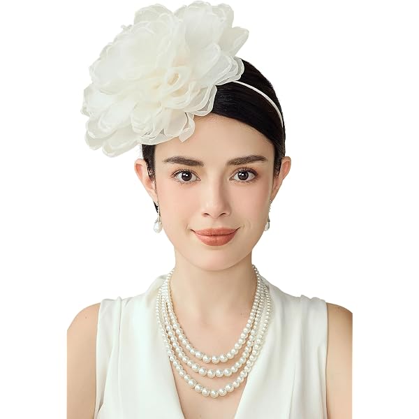 Coucoland Flower Hat Fascinators for Women - Fancy Tea Party  display picture 2