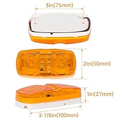 ECOTRIC LED Trailer Marker 4" x 2" Bullseye Lights