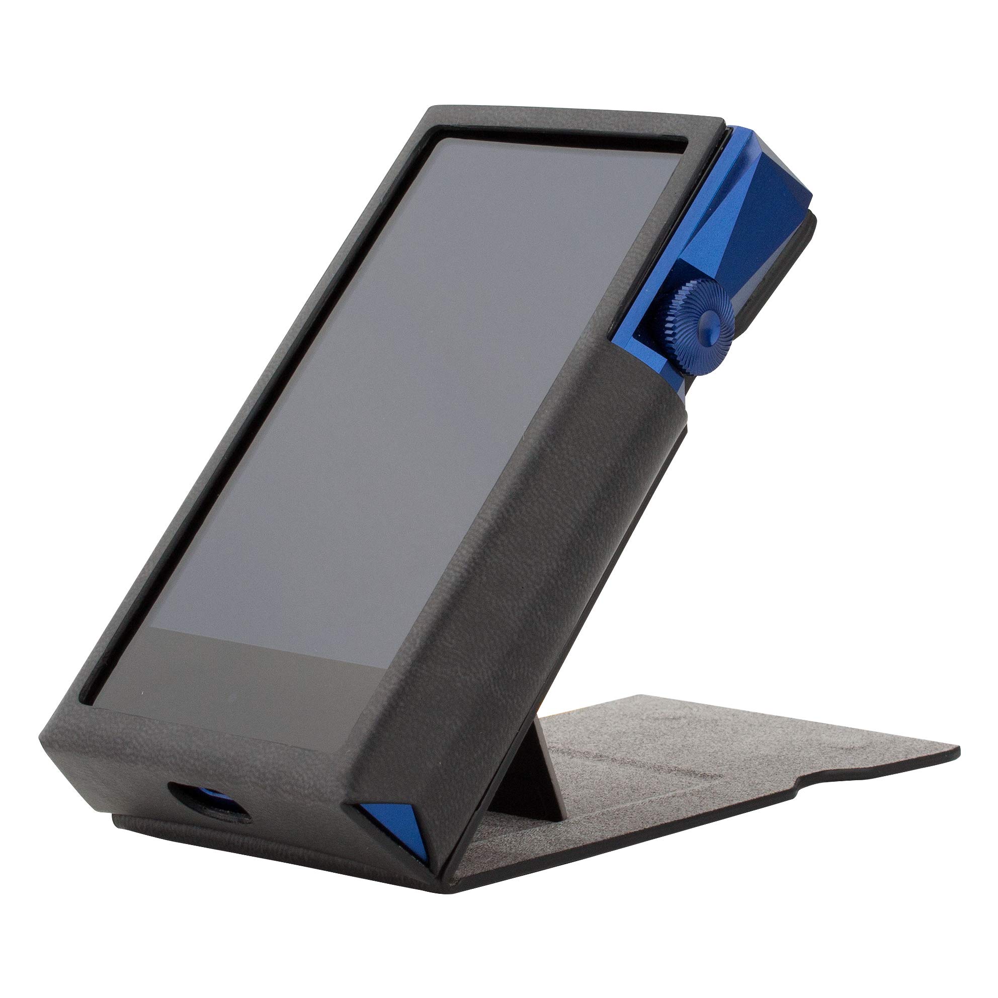 For Astell&Kern A&ultima SP1000M, Handmade MITER PU Leather Standing Case Cover [Patented A&ultima SP1000M Cover] (Light Black)