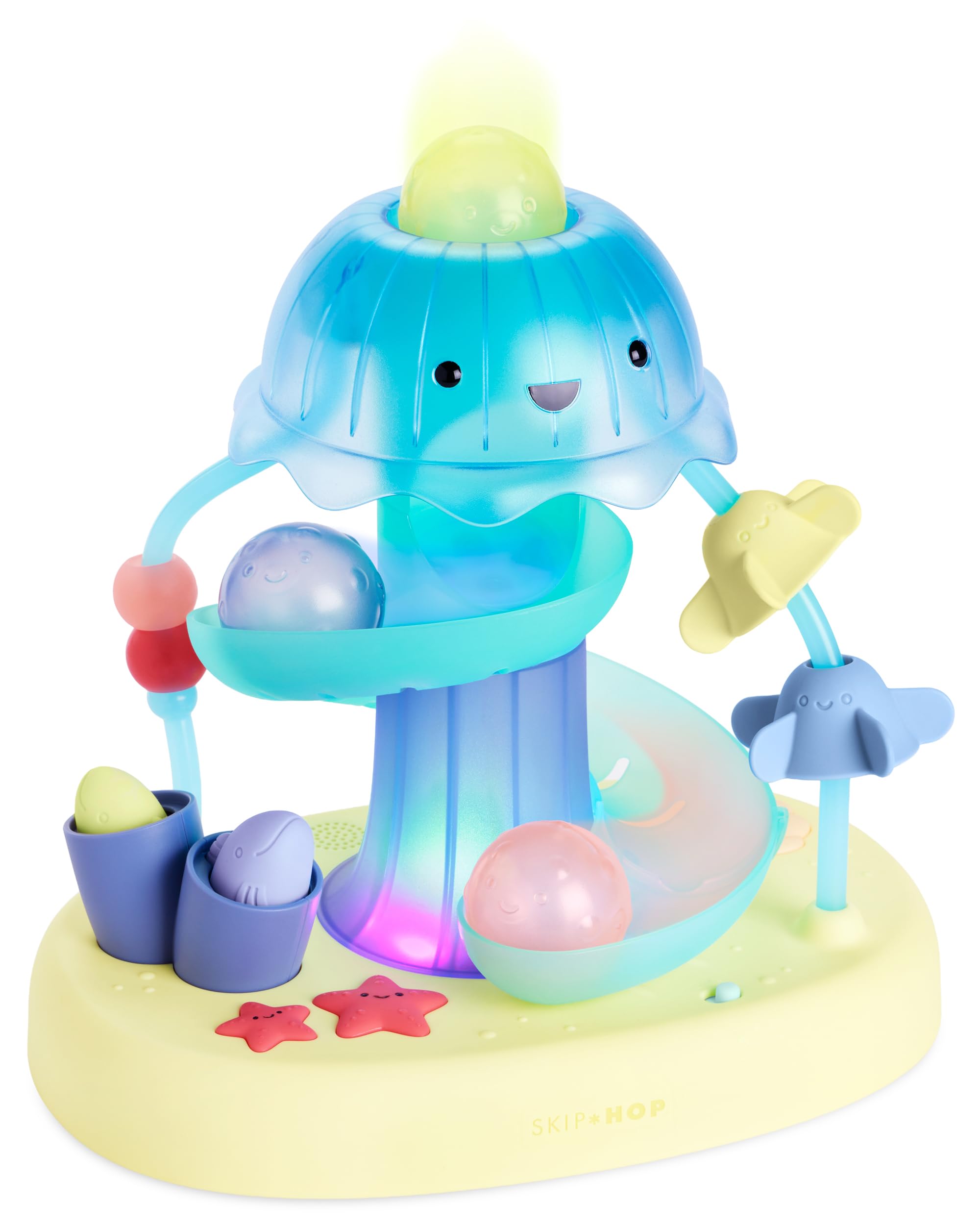 Skip Hop Seascape Musical Activity Ball Drop 2-Stage Cause & Effect Developmental Toy with Lights, Songs and Sounds Age 6m+ Image