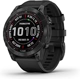 Garmin fenix 7 Sapphire Solar GPS Adventure Smartwatch Black DLC Titanium view 4