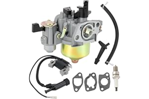 BUCKBOCK 212cc Carburetor & Ignition Coil for Harbor Freight Predator 212cc R210 6.5HP 7HP OHV Horizontal Engine 68121 69727 69730 Go Kart Honda GX160 5.5 HP GX200 6.5 HP Engine