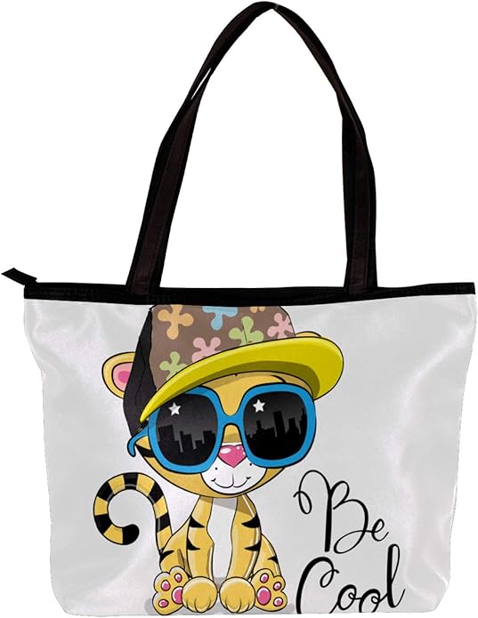 Borsa A Tracolla Nylon Tema Animale - Borsa Giapponese Carina Per Ragazze, Liceo O Università, Leggera E Capiente - Foto 3