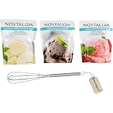 Ice Cream Mix. Vanilla, Chocolate and Strawberry. Each Pocket of 8 Oz Makes 2 Quarts of Delicious Premium Old Fashioned Ice Cream!