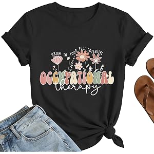 Occupational Therapy Shirts for Women OT Month Tee Pediatric Occupational Therapist Shirt