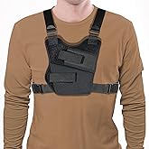 Universal Shoulder Gun Holster for Men and Women, Adjustable Strap Chest Holsters for Pistols for Outdoor Activities, Running, Camping, Hiking, Hunting, or Tactical.