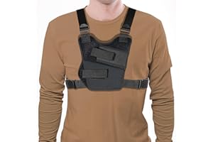 Universal Shoulder Gun Holster for Men and Women, Adjustable Strap Chest Holsters for Pistols for Outdoor Activities, Running