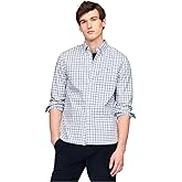 Tommy Hilfiger Mens Long Sleeve Poplin Shirts in Regular Fit, Men's Button Down Shirts, Also Available in Big and Tall